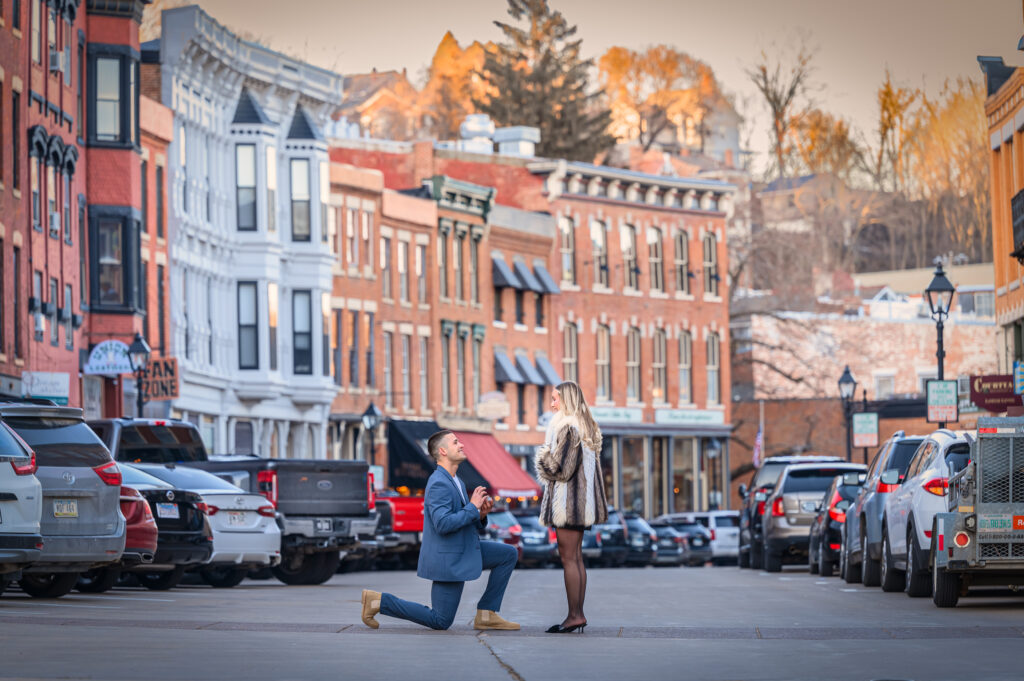 Galena Proposal on Main Street by Amy May Photography