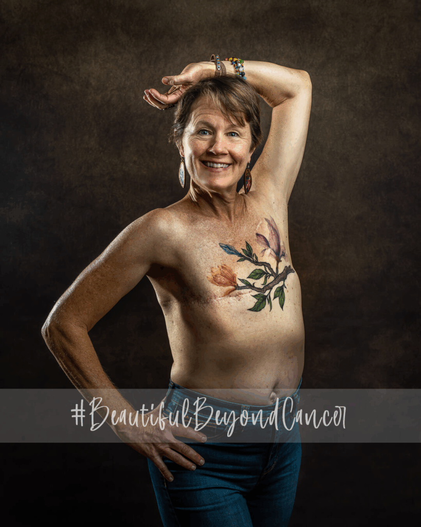 Studio Portrait of Breast Cancer Survivor