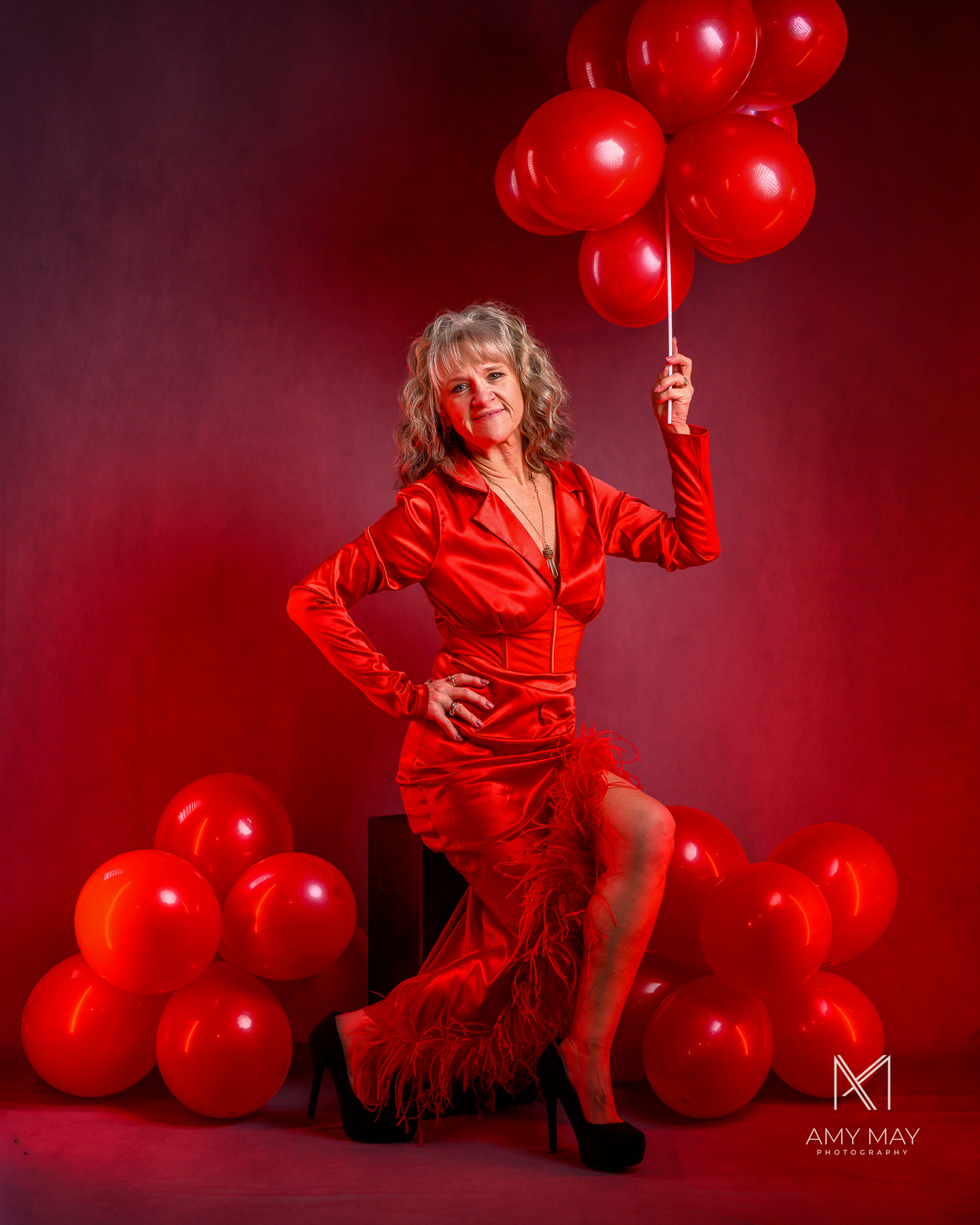 Self portrait on Valentine's Day by Galena Photographer Amy May