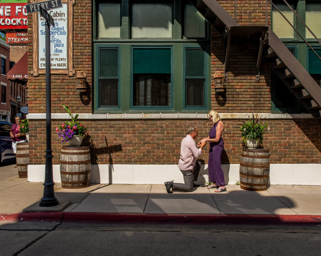 Proposal in Galena captured by Amy May Photography
